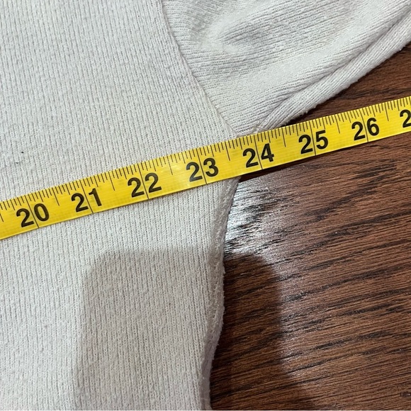 abercrombie & fitch cream soft and cozy hoodie fall winter minimal casual - Picture 6 of 7